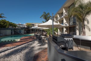 El Lago Waters Resort Entrance